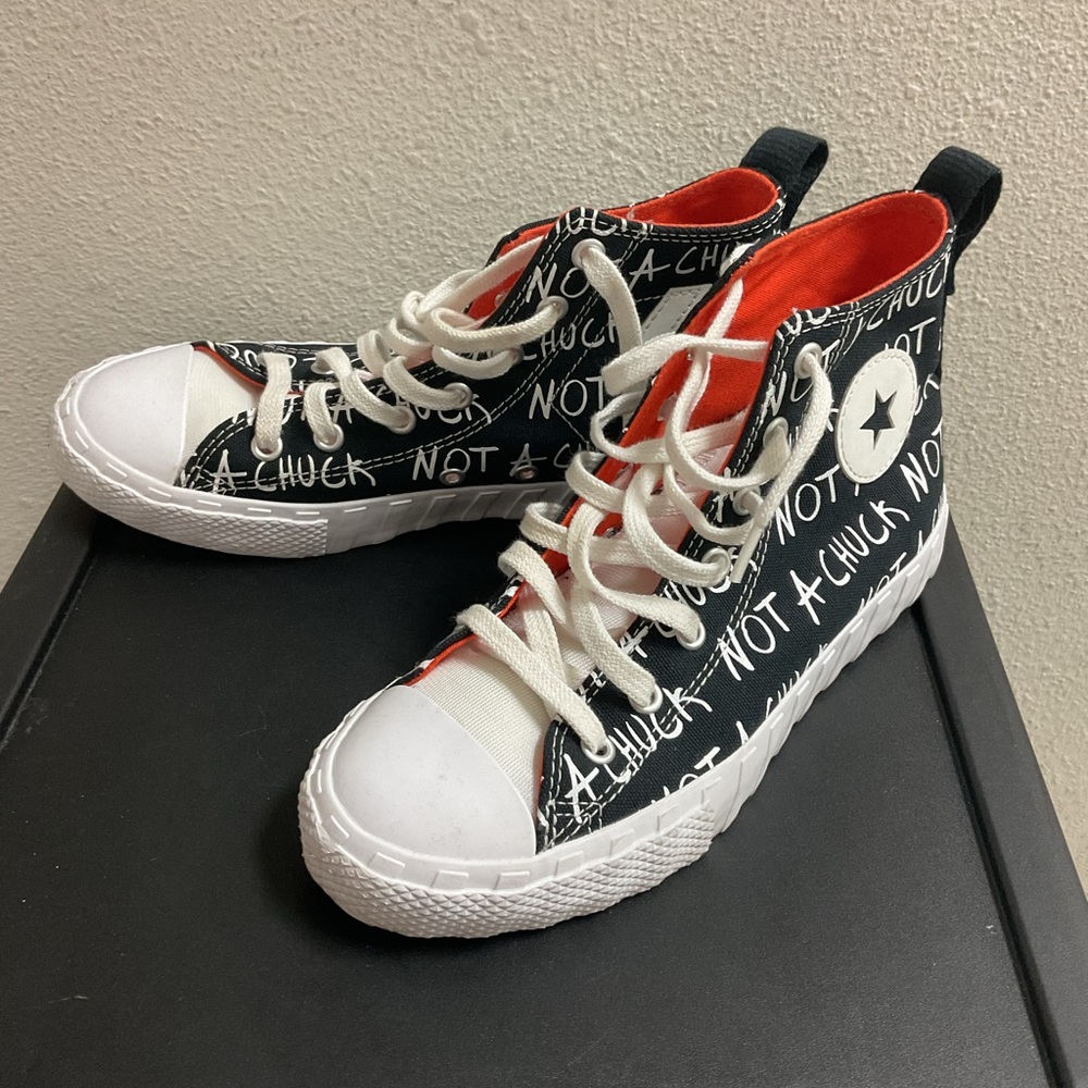 Converse Kids High-Top Sneakers - Black and White
